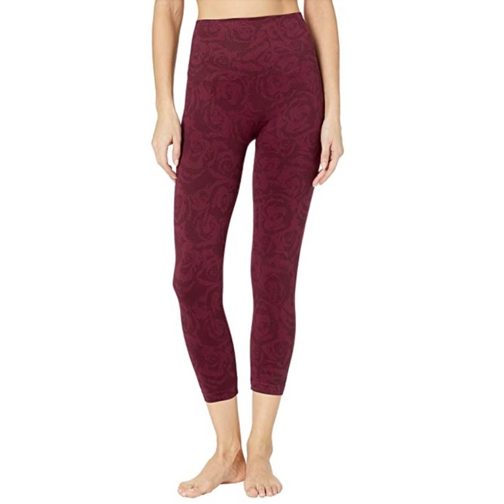 Spanx Look At Me Now Cropped Leggings Garnet Rose - Picture 3 of 8